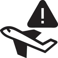 Flugzeug Symbol Symbol Bild Vektor, Illustration von das Flug Luftfahrt im schwarz Bild. eps 10 vektor