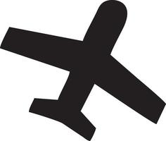 Flugzeug Symbol Symbol Bild Vektor, Illustration von das Flug Luftfahrt im schwarz Bild. eps 10 vektor