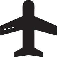 Flugzeug Symbol Symbol Bild Vektor, Illustration von das Flug Luftfahrt im schwarz Bild. eps 10 vektor