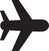 Flugzeug Symbol Symbol Bild Vektor, Illustration von das Flug Luftfahrt im schwarz Bild. eps 10 vektor