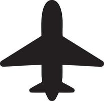 Flugzeug Symbol Symbol Bild Vektor, Illustration von das Flug Luftfahrt im schwarz Bild. eps 10 vektor