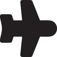 Flugzeug Symbol Symbol Bild Vektor, Illustration von das Flug Luftfahrt im schwarz Bild. eps 10 vektor