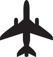 Flugzeug Symbol Symbol Bild Vektor, Illustration von das Flug Luftfahrt im schwarz Bild. eps 10 vektor