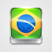 Brasilien flagga vektor