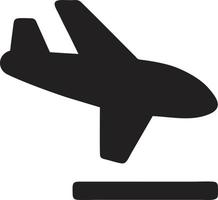 Flugzeug Symbol Symbol Bild Vektor, Illustration von das Flug Luftfahrt im schwarz Bild. eps 10 vektor