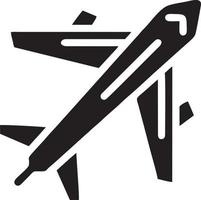 Flugzeug Symbol Symbol Bild Vektor, Illustration von das Flug Luftfahrt im schwarz Bild. eps 10 vektor