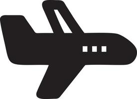 Flugzeug Symbol Symbol Bild Vektor, Illustration von das Flug Luftfahrt im schwarz Bild. eps 10 vektor