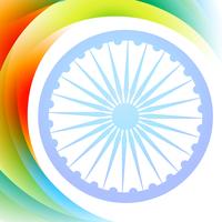 indische Flagge Welle vektor