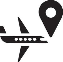 Flugzeug Symbol Symbol Bild Vektor, Illustration von das Flug Luftfahrt im schwarz Bild. eps 10 vektor