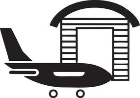 Flugzeug Symbol Symbol Bild Vektor, Illustration von das Flug Luftfahrt im schwarz Bild. eps 10 vektor