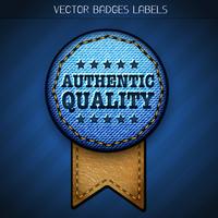 autentisk kvalitetsmärkning vektor