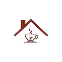 kaffekopp logotyp mall vektor ikon
