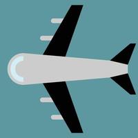 flygplan, en topp se för plan, transport betyder att, flygbolag symbol och märka, svart vingar, lämplig för plan biljett och turism kort, plan illustration vektor, svart och grå och blå färger vektor