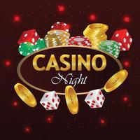 kasino online lyx spel spel spelkort och chip vektor