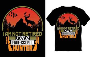 Jagd-T-Shirt-Design vektor