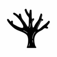 träd ikon enkel vektor illustration.