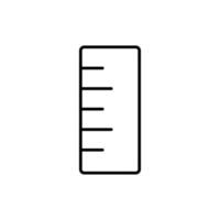 Höhe Meter Symbol. Gliederung Symbol vektor