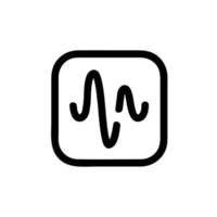 Stimme Botschaft App Symbol, Gliederung Stil, isoliert auf Weiß Hintergrund. vektor