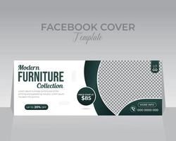 Facebook täcka designmall vektor