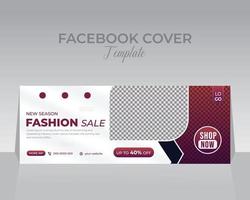 Facebook Cover Design Vorlage vektor