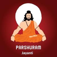 parschuram Jayanti Herr parasurama indisch Hindu Festival Feier Vektor Abbildungen