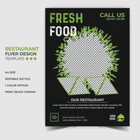 Restaurant Flyer Vorlage modern mit bunt Größe a4 Größe vektor