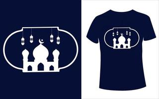 eid mubarak eller ramadan t-shirt design vektor