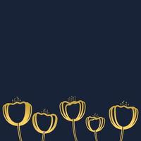 golden Mohn Blume Vektor Illustration Grafik