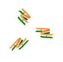 Indien Flagge Band Illustration Vektor