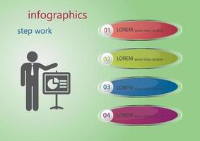 Präsentationsgeschäft Infografik. vektor