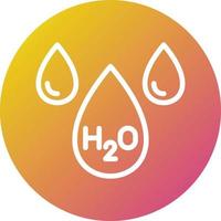 H2O vektor ikon design illustration