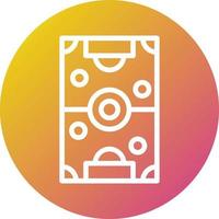 Fußballplatz-Vektor-Icon-Design-Illustration vektor