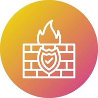 Firewall-Vektor-Icon-Design-Illustration vektor