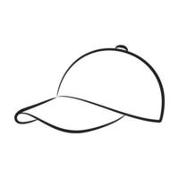 ein Zeichnung von Deckel und Baseball Deckel Symbol Base Ball Hut Design Vektor Kunst Illustration