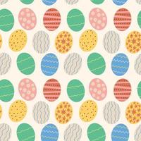 texturerad påsk ägg mönster vektor