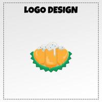 Obst Durian Logo Illustration Vektor Design