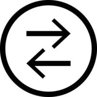 Transfer Symbol isoliert Zeichen Symbol Vektor Illustration . Austausch Symbol . Transaktion Symbol