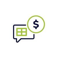 Symbol Vektor Konzept von Buchhaltung und finanziell Rat illustriert mit Kommentare, Tabellen und Dollar Münze Symbole. können benutzt zum Sozial Medien, Webseite, Netz, Poster, Handy, Mobiltelefon Apps