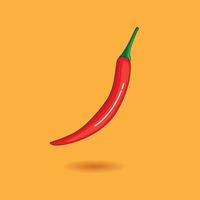 röd chili ikon vektor