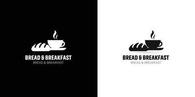 Vektor Frühstück Symbol, lopgo. Kaffee und Toast. Prämie Qualität Grafik Design. modern Zeichen, Gliederung Symbole