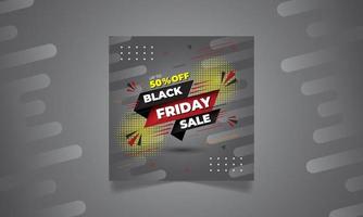 reklam baner svart svart fredag försäljning erbjudande vektor