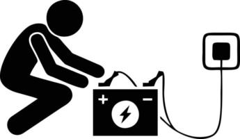 Batterie Energie Symbol Symbol Vektor Bild. Illustration von das Batterien aufladen elektrisch Symbol Design Bild. eps 10