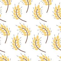 nahtlos Muster mit Weizen Ohren Vektor Illustration