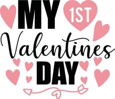 valentine svg design vektor