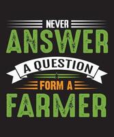 Farmer t Hemd Design mit Traktor, Farmer t Hemden, Farmer t Hemd Vektor, Farmer Typografie t Hemd Design vektor