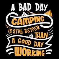 Camping t Hemd Design Grafik, Camping Illustration Vektor Kunst, draussen t Hemd Design, Camping Abenteuer