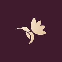 Luxus und modern Kolibri Logo Design vektor