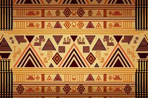 egyptisk hieroglyfer etnisk mönster. abstrakt traditionell folk antik stam- sicksack- grafisk linje. textur textil- tyg etnisk egyptisk mönster vektor. utsmyckad elegant lyx årgång retro stil. vektor