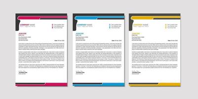 vektor modern företag brev design mall