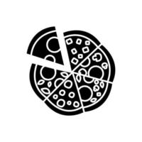 Pizza Symbol Vektor. Pizzeria Illustration unterzeichnen. schnell Essen Symbol. Essen Logo. vektor